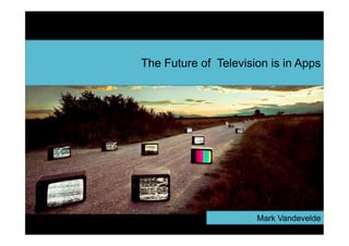 The Future of Television is in Apps

Mark Vandevelde

 