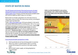 Future Watch: Future of water in India | PPTX
