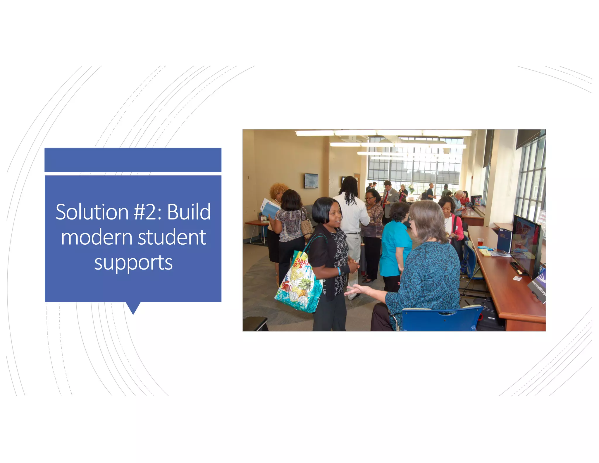 1. Get real about transitions
(that’sonus,allofus…)
Solution#2:Build
modernstudent
supports
 