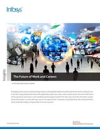 Insights




                   The Future of Work and Careers
                - Girish Khanzode, Naveen Bakshi



       ...