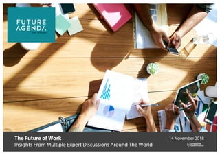 The Future of Work
Insights From Multiple Expert Discussions Around The World
14 November 2018
 