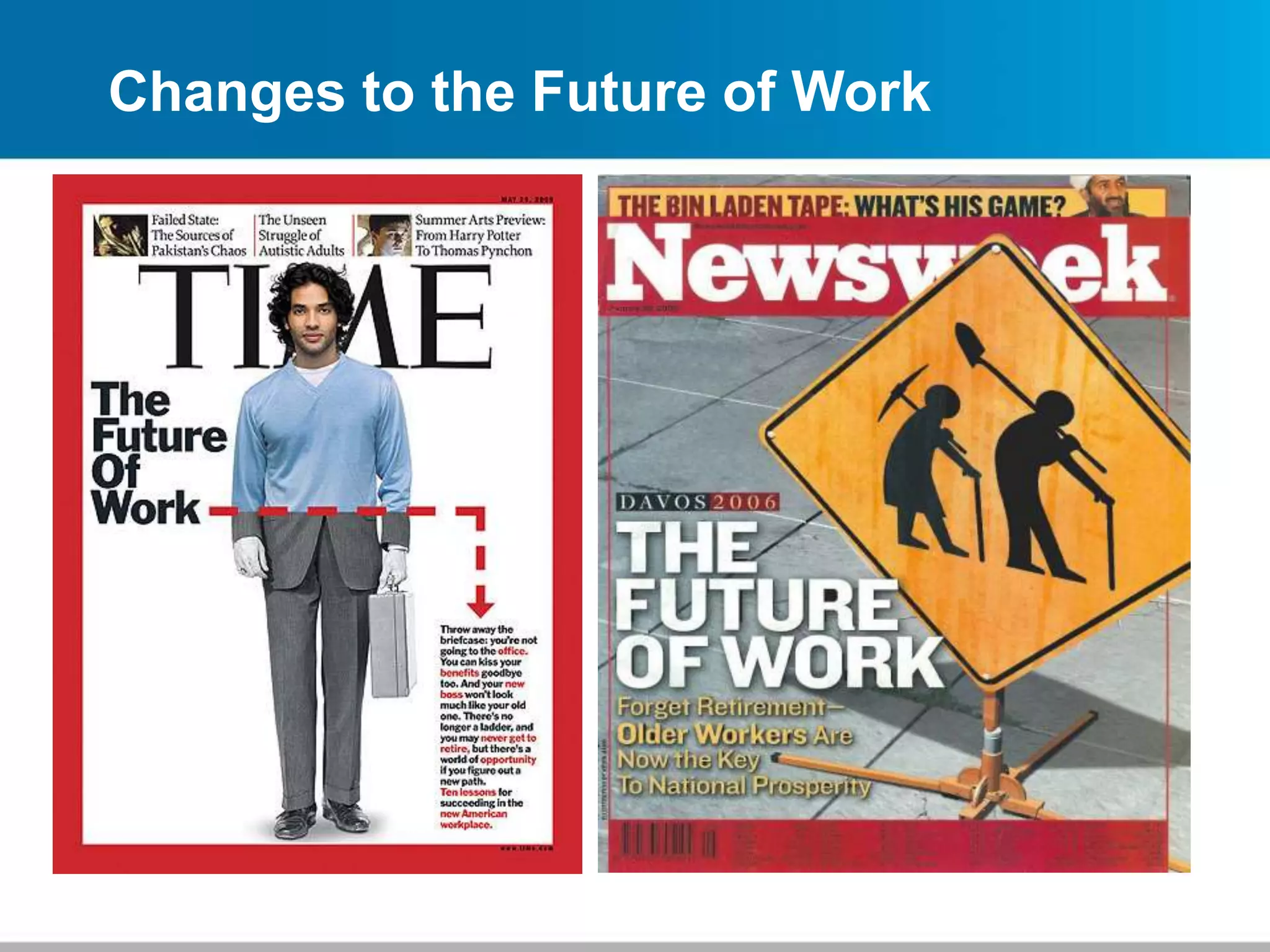 Changes to the Future of Work
 