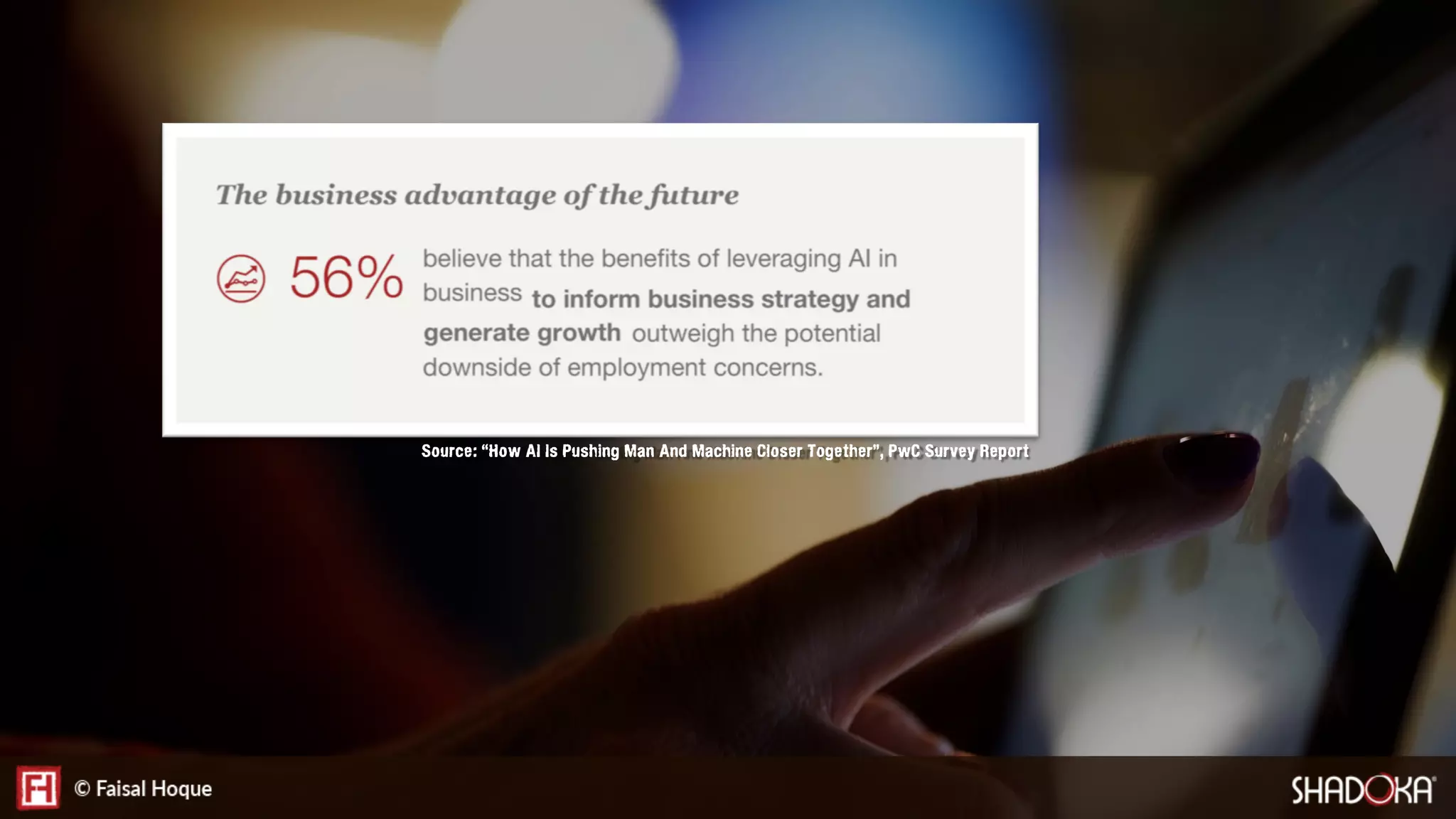 Source: “How AI Is Pushing Man And Machine Closer Together”, PwC Survey Report
 