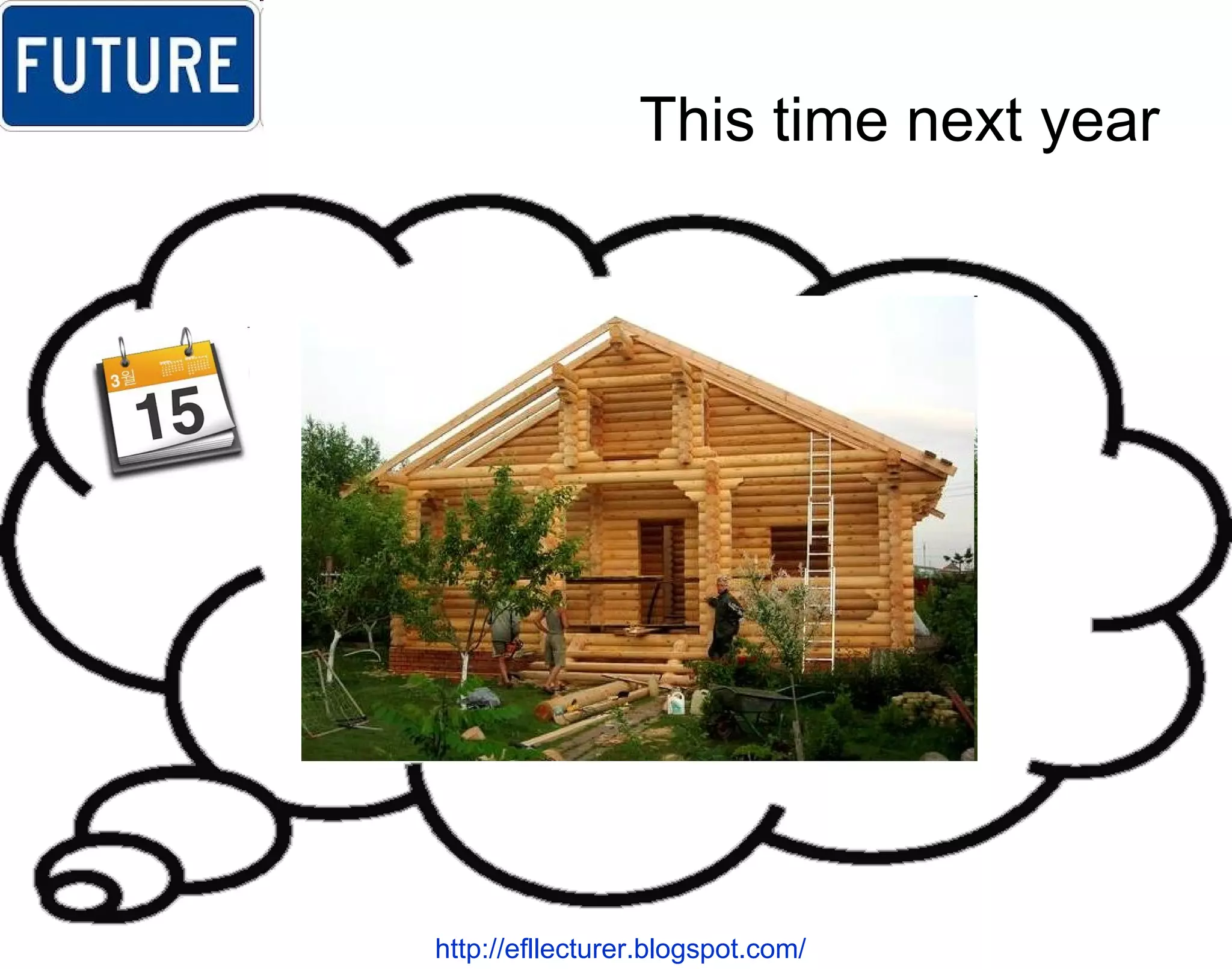 This time next year http://efllecturer.blogspot.com/   