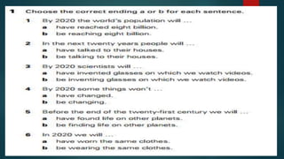 Future perfect and future continuous