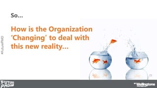 #FuturePMO
How is the Organization
‘Changing’ to deal with
this new reality…
So…
25
 