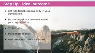 @danberger | #PCMA
Step Up - Ideal outcome
Adapted from Beyond Automation, HBR, 2015
● Get additional responsibility in yo...