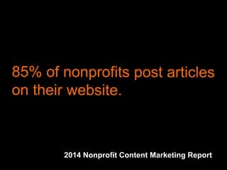 2014 Nonprofit Content Marketing Report
 