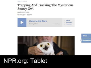 NPR.org: Tablet
 