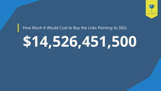 How Much It Would Cost to Buy the Links Pointing to 302s
$14,526,451,500
 