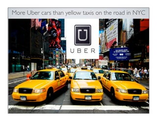 More Uber cars than yellow taxis on the road in NYC
 