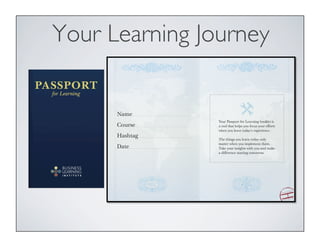 Your Learning Journey
 