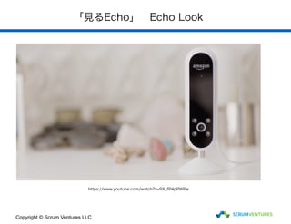 「見るEcho」　Echo Look
Copyright © Scrum Ventures LLC
https://www.youtube.com/watch?v=9X_fP4pPWPw
 