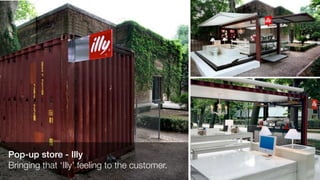 Pop-up store - Illy
Bringing that ‘Illy’ feeling to the customer.
 