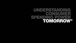 UNDERSTANDING
     CONSUMER
SPENDING POWER
 