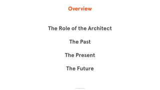 Overview
The Role of the Architect
The Past
The Present
The Future
© The App Business
 