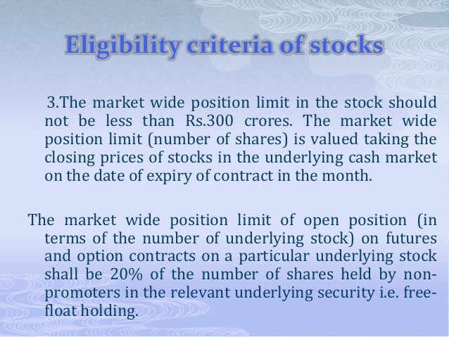 Meaning of futures and options in stock market