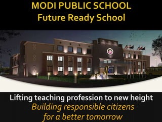 Building responsible citizens
for a better tomorrow

 