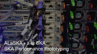 ALaSKA - à la SKA:
SKA Performance Prototyping
 