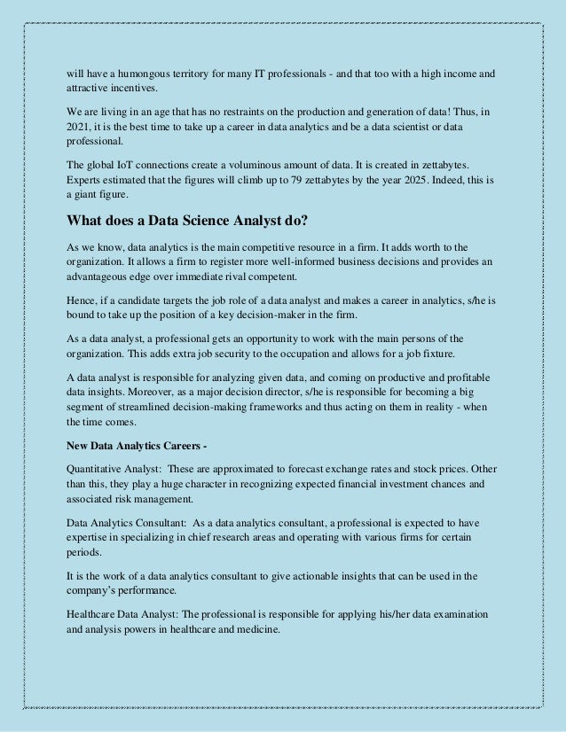 Future Scope of Data Analytics!