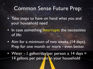 Future Sense
  Living Wisely
   Russ Fochler
  October 13, 2012
 