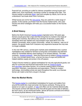 Futures Fundamentals | PDF
