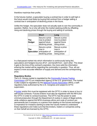 Futures Fundamentals | PDF
