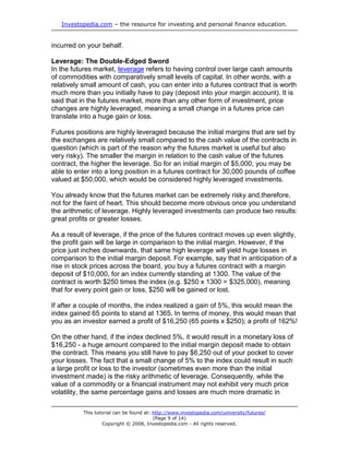 Futures Fundamentals | PDF