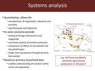 Agricultural futures in the humid tropics: A multi-scale approach	