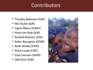 Agricultural futures in the humid tropics: A multi-scale approach	