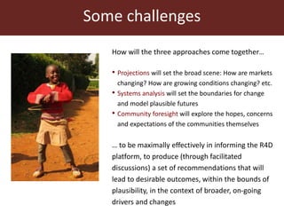 Agricultural futures in the humid tropics: A multi-scale approach	