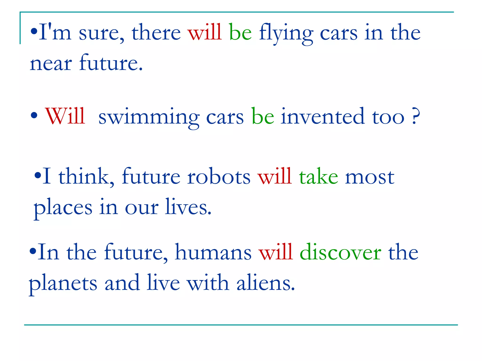 future simple tense.ppt | Programming Languages | Computing