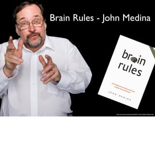 Brain Rules - John Medina
http://zze.st/wp-content/uploads/2010/11/John-Medina-Webcast.jpg
 