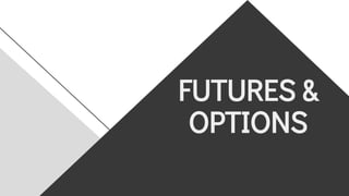 FUTURES &
OPTIONS
 