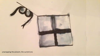 @libraryfuture Joe Murphy
unwrapping the present, the current era Art by
Eileen Jerrett
 