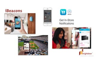 ©	
  BrightDoor	
  Systems,	
  Inc.	
  |	
  All	
  Rights	
  Reserved
iBeacons
 