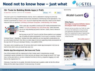 Need not to know how – just what




Copyright © 2011 LOGTEL
 