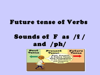 Future tense of Verbs 
Sounds of F as /f / 
and /ph/ 
 
