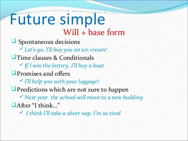 The Will Future For Spontaneous Decisions übungen Future tenses revision_intensive