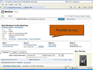 Your Library & Information Partner
WorldCat.org
 
