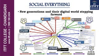 SOCIAL EVERYTHING
• New generations and their digital world stepping
forward
 