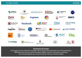 Partenaires Du Projet
Ce programme de recherche mondial a été entrepris en partenariat avec 30 organisations
différentes q...