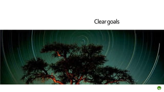 Clear goals
 