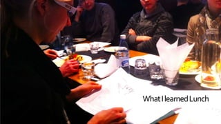 What I learned Lunch
 