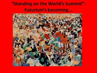 “Standing on the World’s Summit”:
      Futurism’s becoming...
 