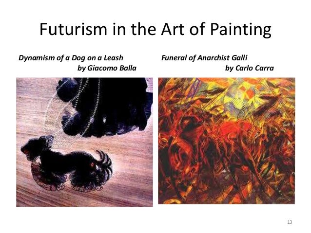 futurist painting dog