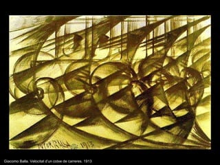Giacomo Balla. Velocitat d’un cotxe de carreres. 1913 