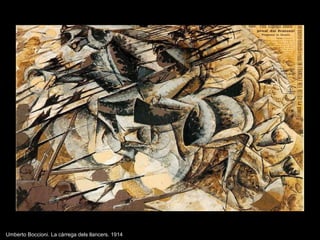 Umberto Boccioni. La càrrega dels llancers. 1914 