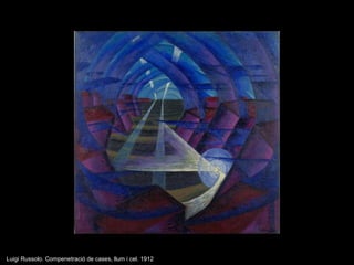 Luigi Russolo. Compenetraci ó de cases, llum i cel . 1912 