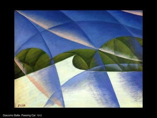 Giacomo Balla.  Passing Car . 1913 